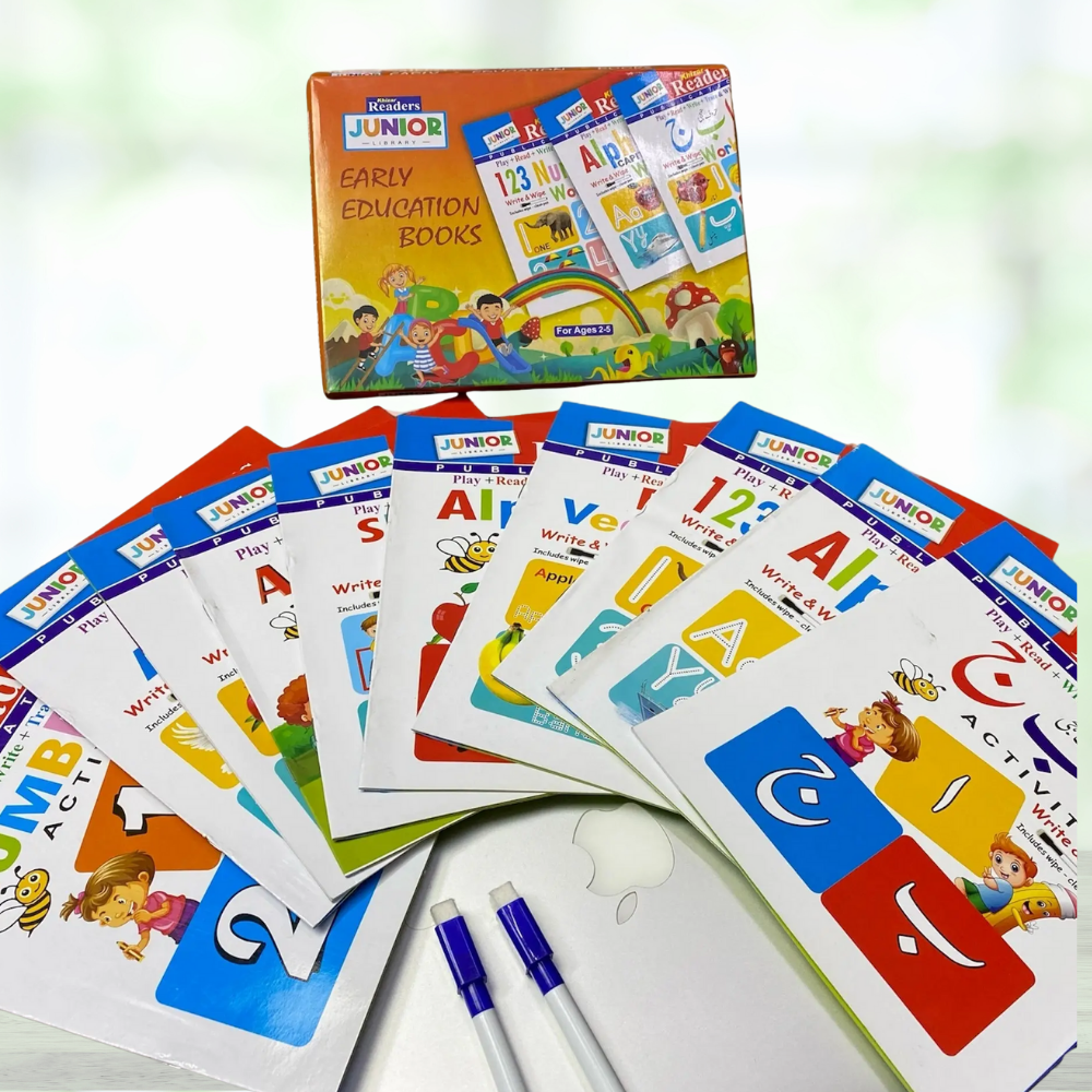 10 Write & Wipe Children Books Set