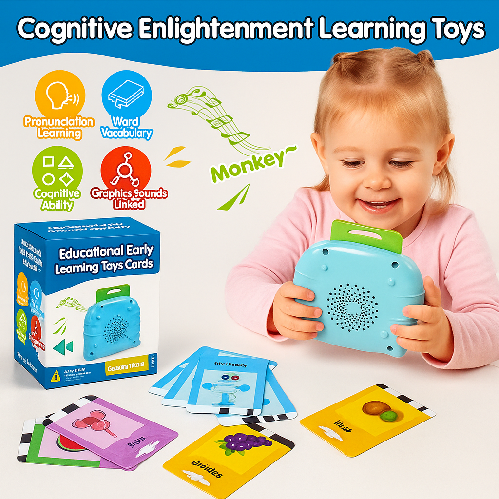 Toddler Talking Flash cards Reader (Rechargeable)