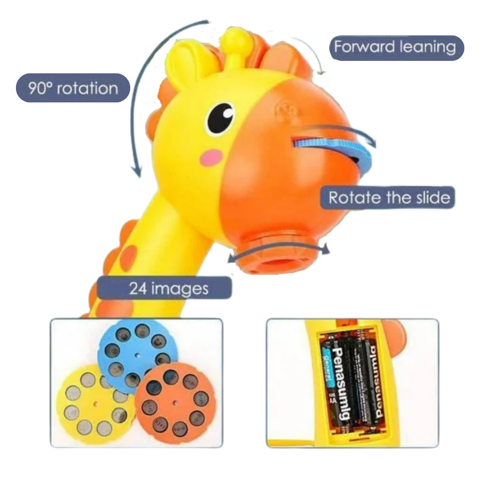 LED Giraffe Drawing Projector Table with Music | Educational Art & Learning Toy for Kids | Perfect Birthday Gift