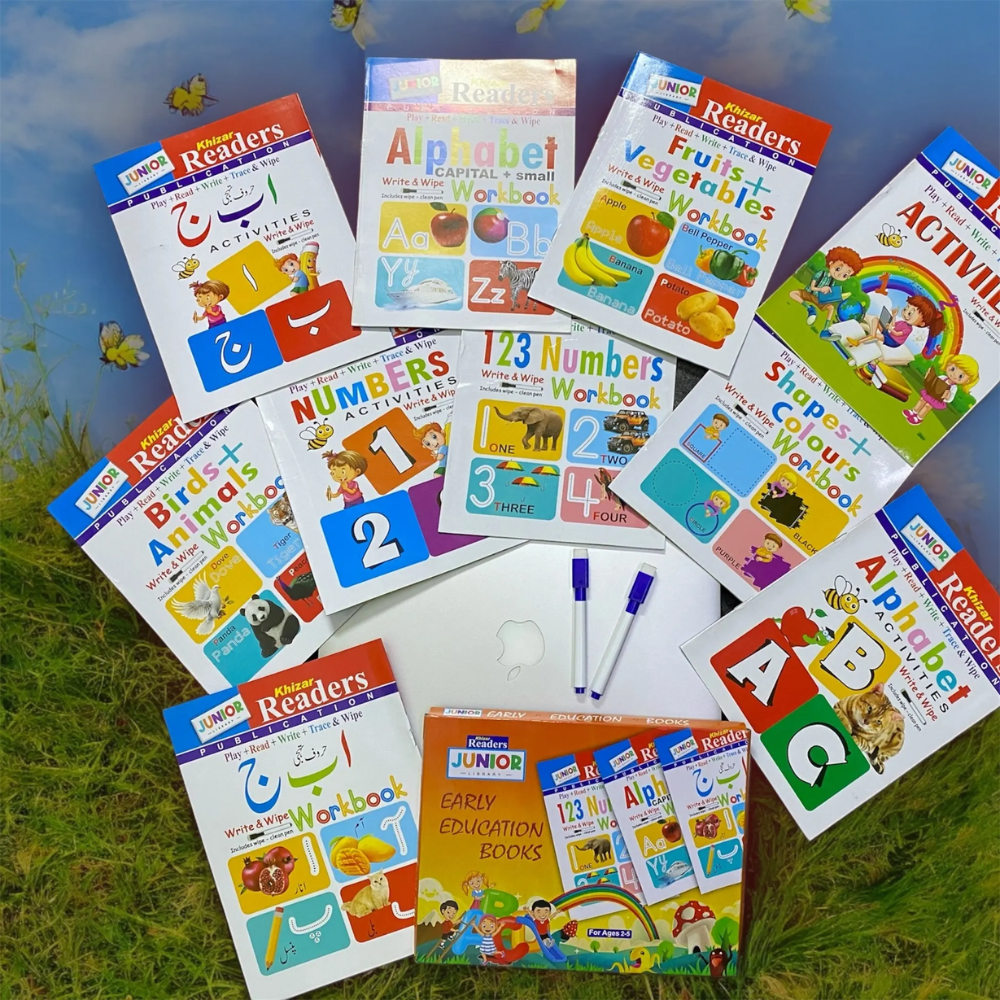 10 Write & Wipe Children Books Set