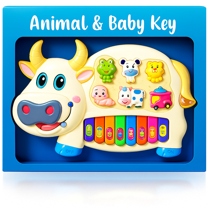 Cow Piano with Animal Sounds for Children Education