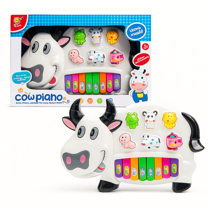 Cow Piano with Animal Sounds for Children Education