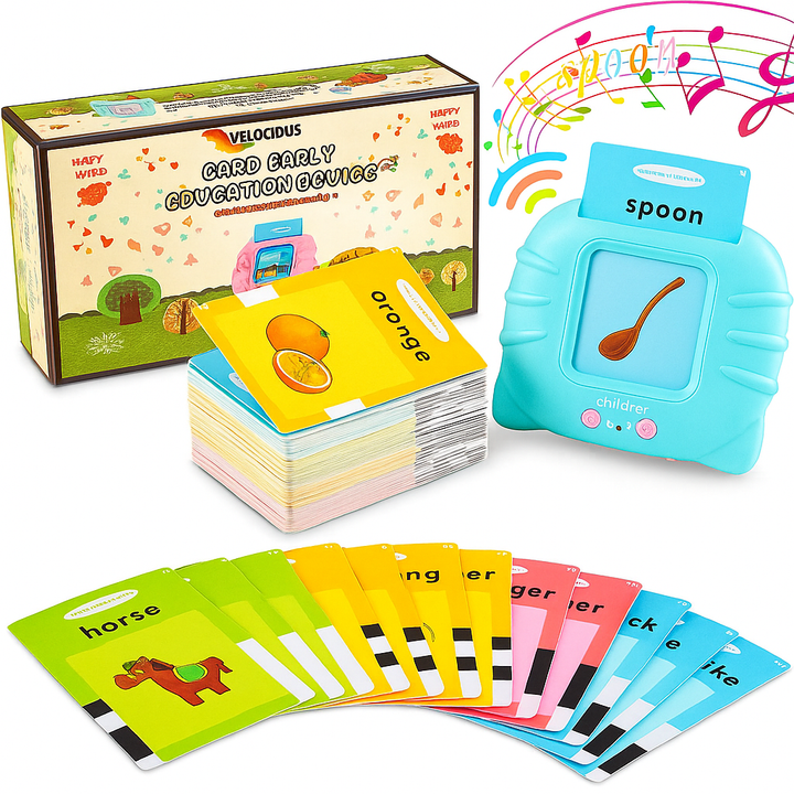 Toddler Talking Flash cards Reader (Rechargeable)