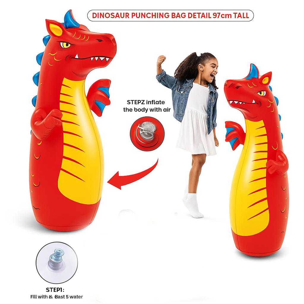 Kids Inflatable 3D Bop Punching Bag